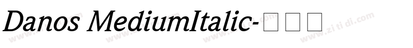 Danos MediumItalic字体转换
